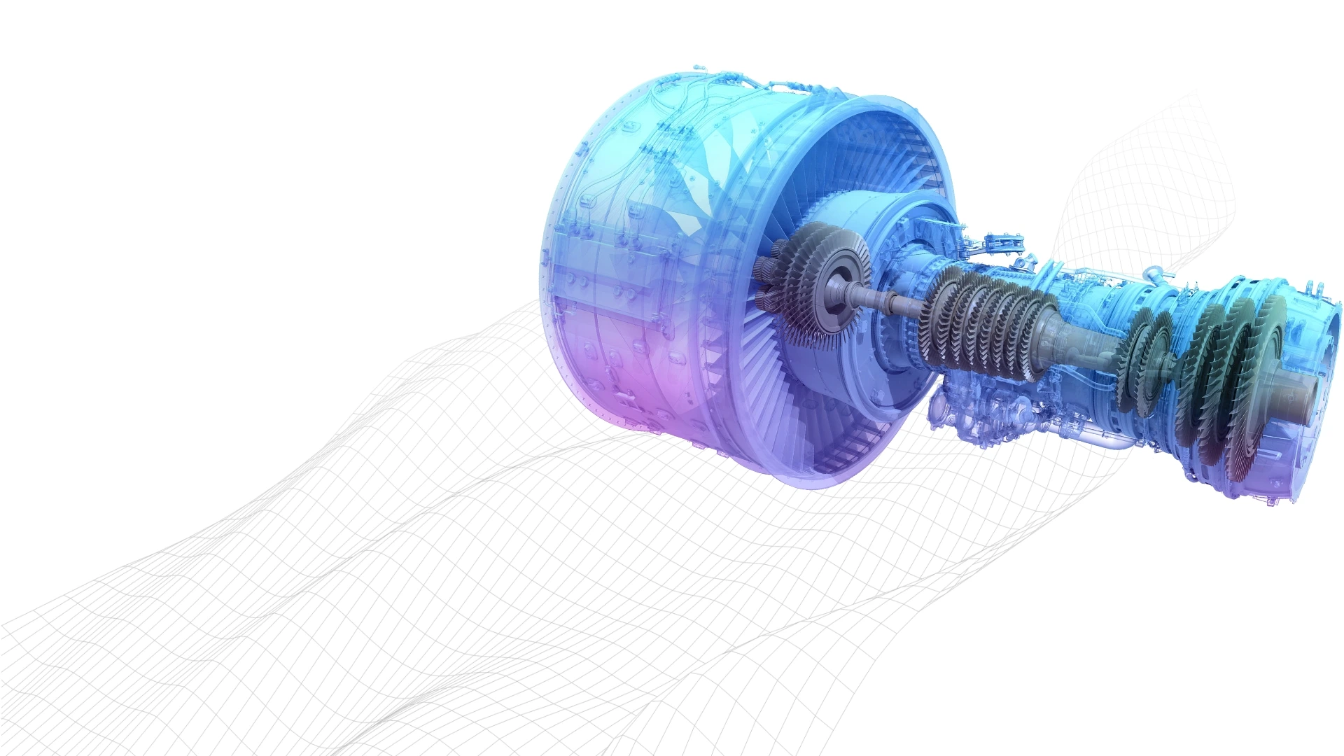 AR Engineering digital twin turbine engine visualization